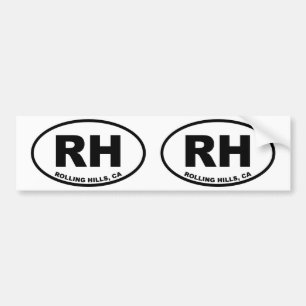 RH Rolling Hills Autoaufkleber