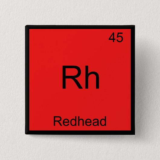 Rh - T-Shirt für die Funny Chemistry Element Button (Vorderseite)