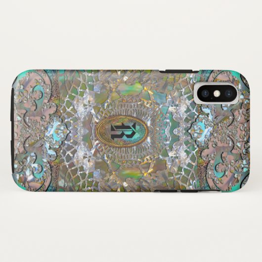 Rhadmache Monogram Case-Mate iPhone Hülle (Rückseite (Horizontal))
