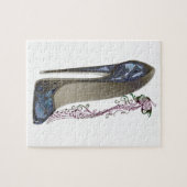 Rhapsodie in der blauen Stilett-Schuh-Kunst Puzzle (Horizontal)