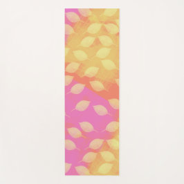 Rhapsodie in Gelb, Terracotta und Violet Abstrakt Yogamatte