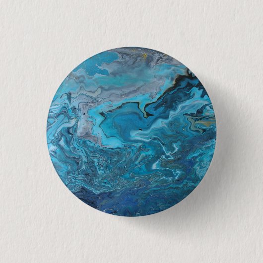 Rhapsody auf Türkis Button (Vorderseite)