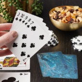 Rhapsody auf Türkis Spielkarten (In Situ)