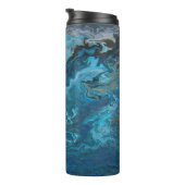 Rhapsody auf Türkis Thermosbecher (Nach rechts gedreht)