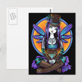 "Rhapsody" Gothic Absinthe Fairy Art Postkarte (Vorne/Hinten)