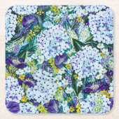 Rhapsody Hydrangea Floral Untersetzer (Vorderseite)