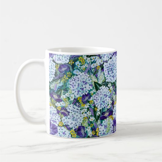 Rhapsody - Hydrangea und Poppy Floral Tasse (Links)