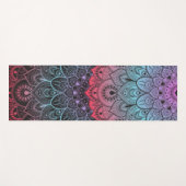 Rhapsody in Blue Pink Mandela Yogamatte (Vorderseite (Horizontal))