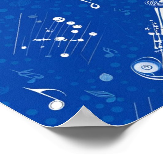 Rhapsody in Blue Poster (Ecke)