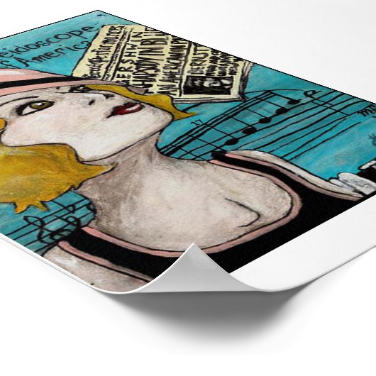 Rhapsody in Blue Poster (Ecke)