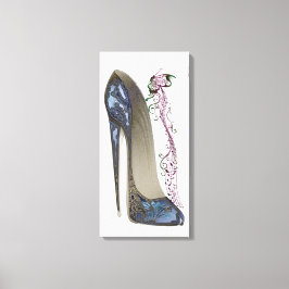 Rhapsody in Blue Stiletto Showkunst Canvas Print Leinwanddruck