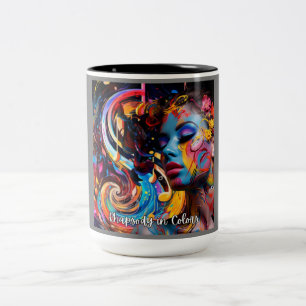 Rhapsody in Farben Zweifarbige Tasse