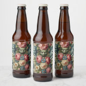 Rhapsody Road - Gothic Floral Pillow Bierflaschenetikett (Flaschen)