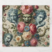 Rhapsody Road - Gothic Floral Pillow Bierflaschenetikett (Einzelnes Label)