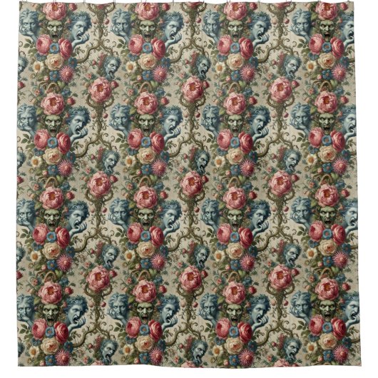 Rhapsody Road - Gotisches Barock Duschvorhang (Vorderseite)