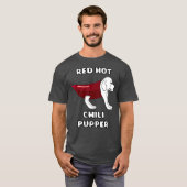 RHCP Red Hot Chili Pupper Peppers Parody Puppy T-Shirt (Vorne ganz)