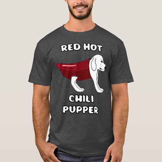 RHCP Red Hot Chili Pupper Peppers Parody Puppy T-Shirt (Vorderseite)