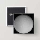 Rhea des Saturn-Eismondes Button (Vorne & Hinten)