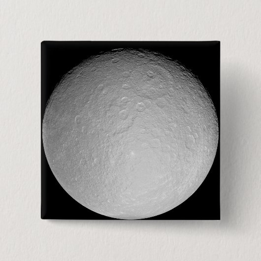Rhea des Saturn-Eismondes Button (Vorderseite)