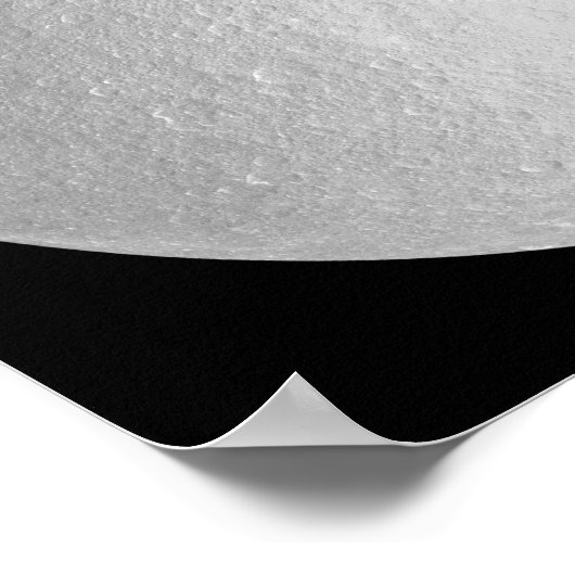 Rhea des Saturn-Eismondes Poster (Ecke)