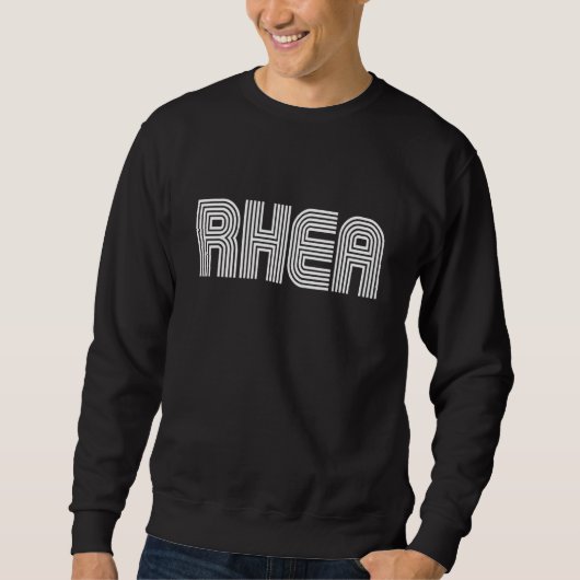 Rhea Food Retro 70er 80er Sweatshirt (Vorderseite)