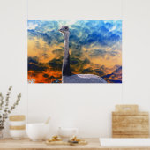 Rhea on Storm Cloud Sky Poster (Küche)