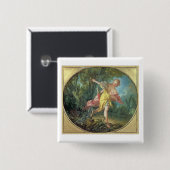 Rhea Sylvia, die vom Wolf, 1756 flieht Button (Vorne & Hinten)