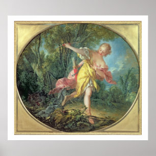 Rhea Sylvia, die vom Wolf, 1756 flieht Poster