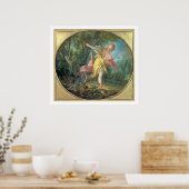 Rhea Sylvia floh aus dem Wolf, 1756 Poster (Küche)