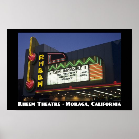 Rheem Theater 11x17 Poster (Vorne)