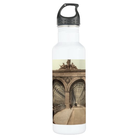 Rhein-Brücke, Mannheim, Deutschland Trinkflasche (Vorderseite)