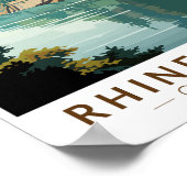 Rhein-Deutschland Abschnitt Reisen Vintag Poster (Ecke)