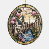 Rhein Deutschland Keramik Ornament (Links)