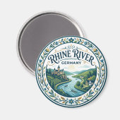 Rhein Deutschland Magnet (Vorderseite/Rückseite)