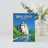 Rhein Deutschland Postkarte (Stehend Vorderseite)