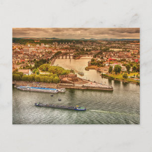 Rhein, Deutschland Schöne Aussicht Postkarte
