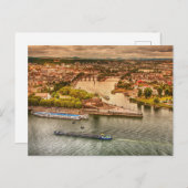 Rhein, Deutschland Schöne Aussicht Postkarte (Vorne/Hinten)