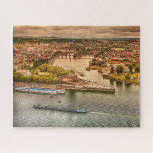 Rhein, Deutschland Schöne Aussicht Puzzle