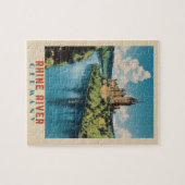 Rhein-Deutschland Vintage Travel Puzzle (Horizontal)