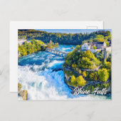 Rhein Falls, Schaffhausen, Schweiz Postkarte (Vorne/Hinten)