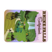Rhein fällt Schweiz Reiseplakat Magnet (Horizontal)