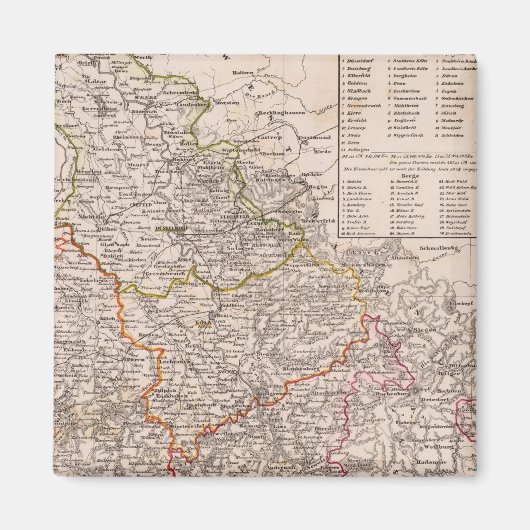 Rhein Provinz, Deutschland Magnet (Vorne)