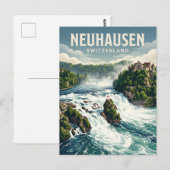 Rheinfall Schweiz Postkarte (Vorne/Hinten)