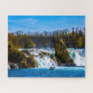 Rheinfall Wasserfall Schweiz Puzzle. Puzzle