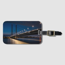 Rheinkniebrücke Dusseldorf, Deutschland Gepäckanhänger