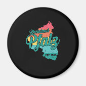 Rheinland Pfalz Bundesland Deutschland Magnet (Vorne)