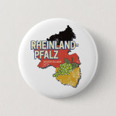 Rheinland-Pfalz Deutschland Bundesstaatlicher Staa Button (Vorderseite)