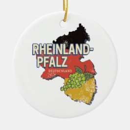 Rheinland-Pfalz Deutschland Bundesstaatlicher Staa Keramik Ornament