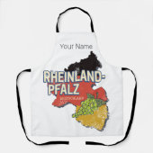 Rheinland-Pfalz Deutschland Bundesstaatlicher Staa Schürze (Vorderseite)