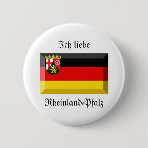 Rheinland-Pfalz Flaggen-Edelstein Button